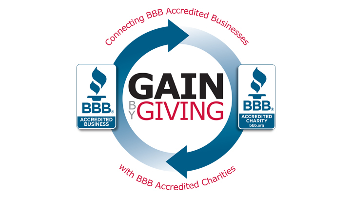 BBB Gain By Giving Logo