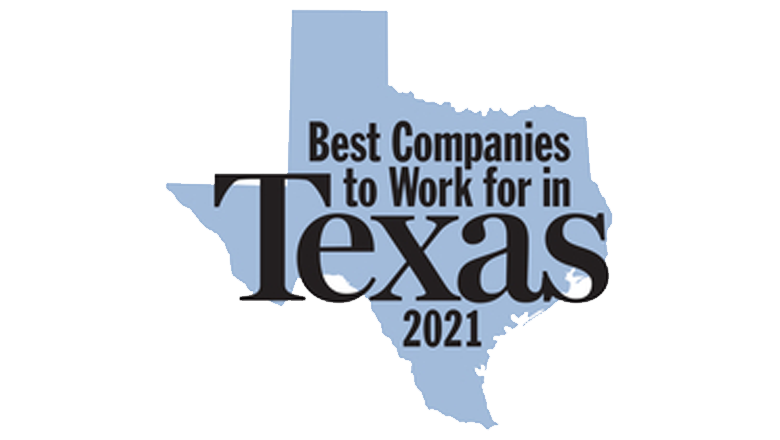 Best Companies to Work for in Texas - 2021 Logo