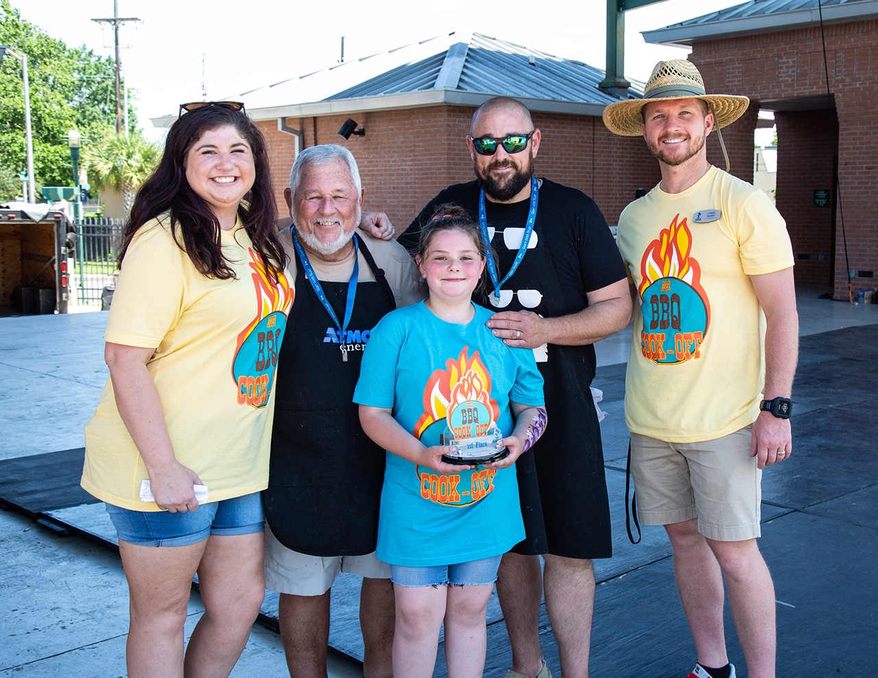 BBQ Cook-Off 1st Place Winner Ribs - Smokin' Beau's Photo with CEO and COO BBB Acadiana